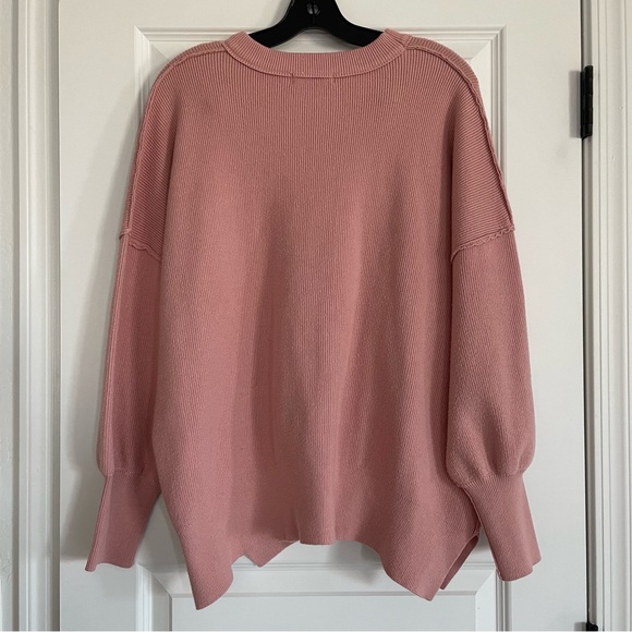 Lillusory Pink Women's Oversized Knit Sweater - Picture 2 of 5